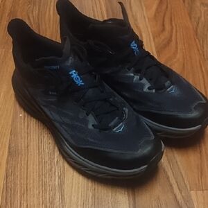 Hoka Speedboat 5 Men's Black and Blue Athletic Shoes